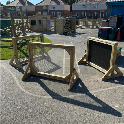Outdoor Freestanding Wooden Chalkboard - Outdoor Learning | Forest School | Mark Making | Motor Skills | Exploratory Play | Playground