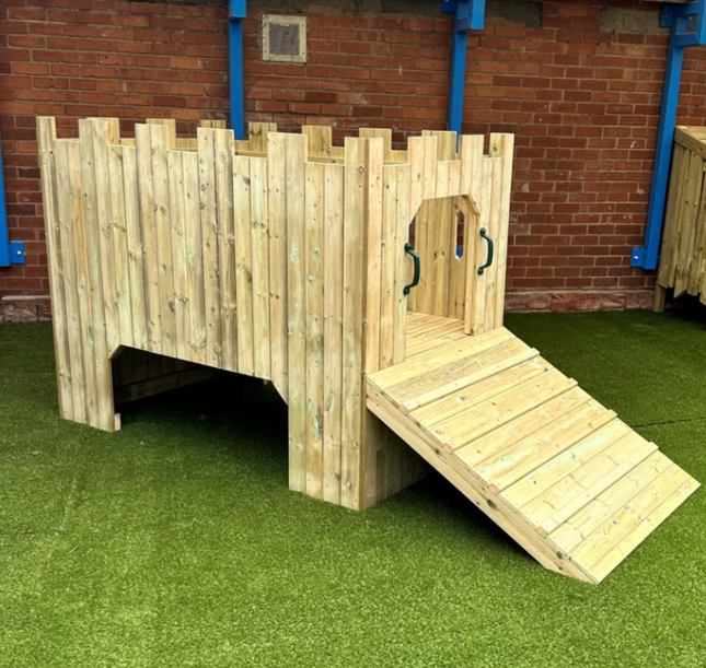 Children’s Outdoor Wooden Play Fort - Outdoor Learning | Forest School | Role Play | Social Play | Exploratory Play | Playground