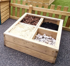 Outdoor Wooden Digging Box - Outdoor Learning | Forest School | Messy Play | Social Play | Exploratory Play | Playground
