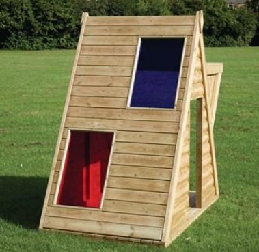 Outdoor Wooden Hide and Shade Den - Outdoor Learning | Forest School | Role Play | Social Play | Exploratory Play | Playground