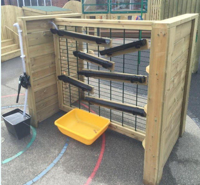 H Shaped Water Wall - 136 x 203 x 117 cm | Outdoor Learning | Playground | Water Play | Cause and Effect | STEM