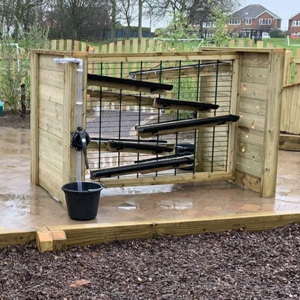 H Shaped Water Wall - 136 x 203 x 117 cm | Outdoor Learning | Playground | Water Play | Cause and Effect | STEM
