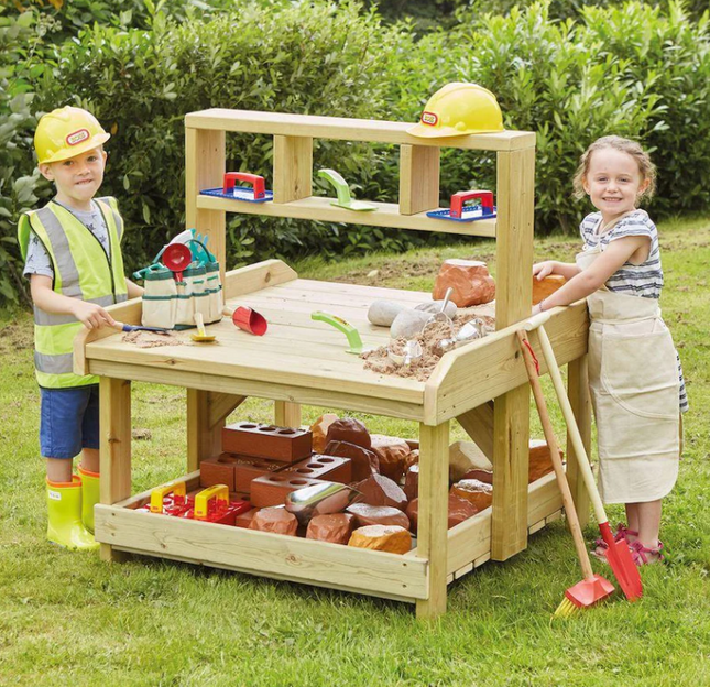 Outdoor Wooden Busy Beavers Work Bench -  Outdoor Learning | Playground | Role Play | Forest School