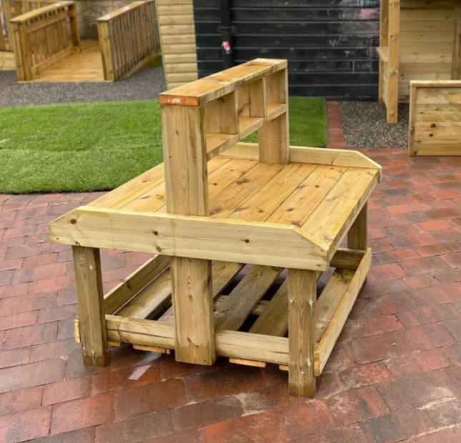 Outdoor Wooden Busy Beavers Work Bench -  Outdoor Learning | Playground | Role Play | Forest School