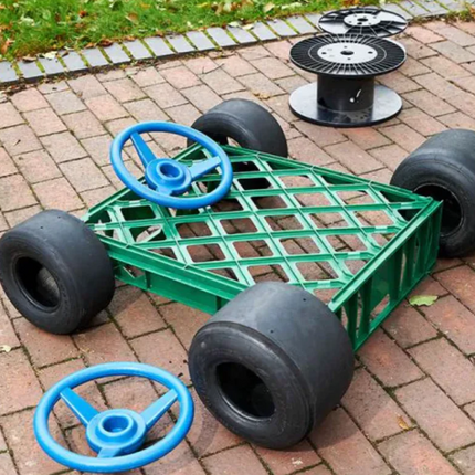 Tiny Tyres - Pack of 15 - Outdoor Learning | Forest School | Imaginative Play | Role Play | Cause and Effect | STEM