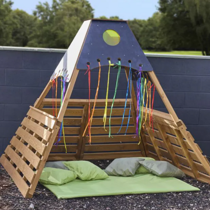 Green Cushions And Mat Outdoor Set - Pack of 7 | Outdoor Learning | Forest School | Seating | Floor Mat