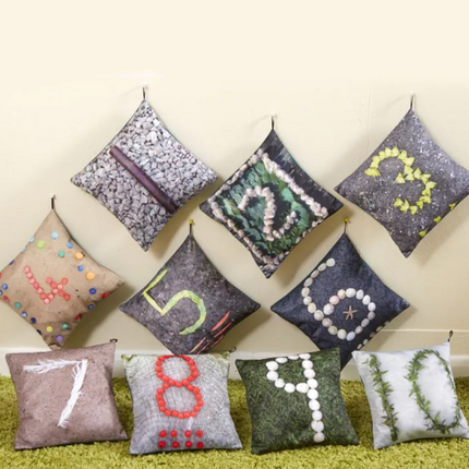 Nature Number Cushions - Pack of 10 | Classroom | Counting | Maths | Numeracy