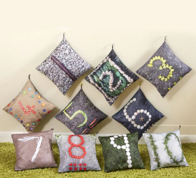 Nature Number Cushions - Pack of 10 | Classroom | Counting | Maths | Numeracy