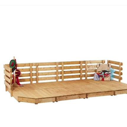 Wooden Class Size Stage - 400 x 200 x 90 cm | Outdoor Learning | Role Play | Imaginative Play | Forest School | Playground