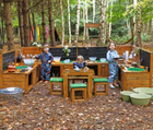 The Mighty Outdoor Wooden Kitchen Station - Outdoor Learning | Imaginative Play | Exploratory Play | Messy Play | Role Play