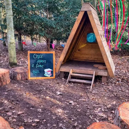 Indoor/Outdoor Wooden Forest Fern Peephole Den - Outdoor Learning | Classroom | Playground | Imaginative Play | Exploratory Play