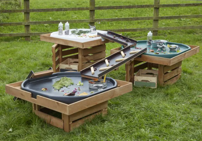 Tuff Spot Tray Stand - Single or Set of 3 | Outdoor Learning | Forest School | Water Play | Messy Play | Exploratory Play