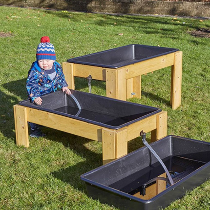 Cascading Water Stands With Trays - Outdoor Learning | Forest School | Water Play | Messy Play | Exploratory Play