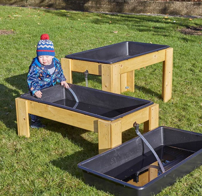 Cascading Water Stands With Trays - Outdoor Learning | Forest School | Water Play | Messy Play | Exploratory Play