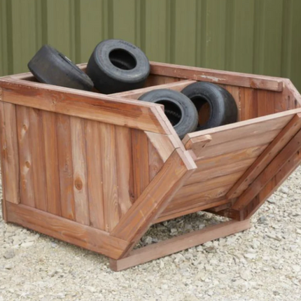 Outdoor Wooden Storage Mini Skip - Outdoor Learning | Forest School | Imaginative Play | Social  Play | Role Play | Storage