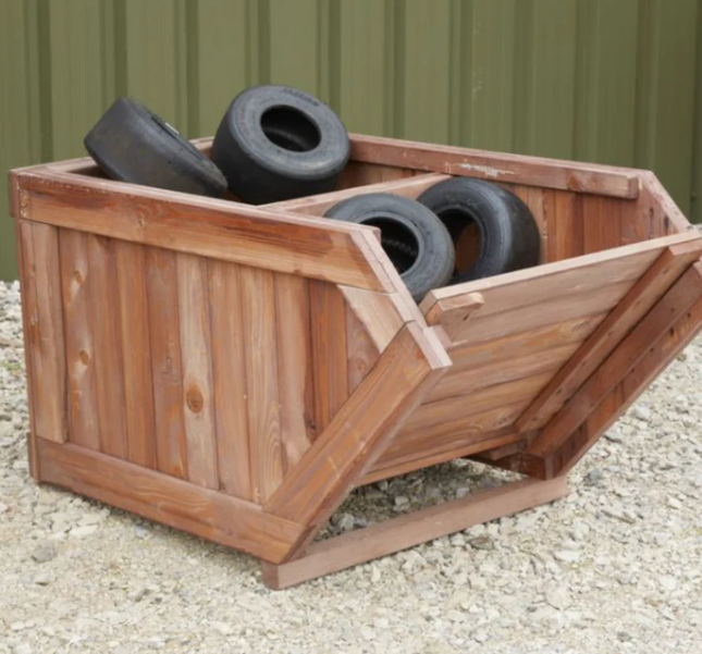 Outdoor Wooden Storage Mini Skip - Outdoor Learning | Forest School | Imaginative Play | Social  Play | Role Play | Storage