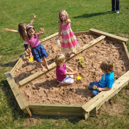 Large Octagon Sandpit - Outdoor Learning | Forest School | Imaginative Play | Sensory Play | Mark Making