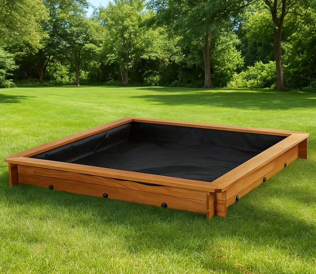 Sand Pit And Cover - Outdoor Learning | Forest School | Imaginative Play | Sensory Play | Mark Making