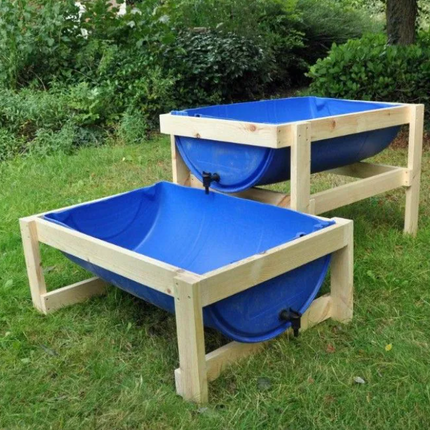 Upcycled Cascading Drums - Outdoor Learning | Forest School | Water Play | Messy Play | Sensory Play | Mark Making