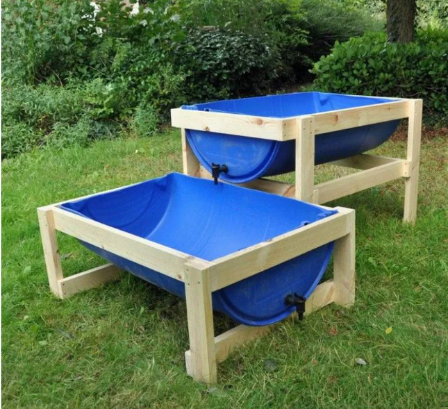 Upcycled Cascading Drums - Outdoor Learning | Forest School | Water Play | Messy Play | Sensory Play | Mark Making