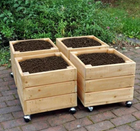 Mobile Square Planters on Wheels - Outdoor Learning | Forest School | Nature | Planting | Garden