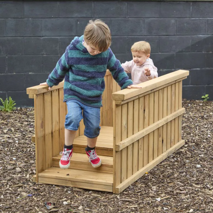 Wooden Step & Slope - Outdoor Learning | Playground | Physical Education | Forest School
