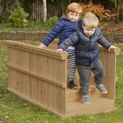 Wooden Step & Slope - Outdoor Learning | Playground | Physical Education | Forest School