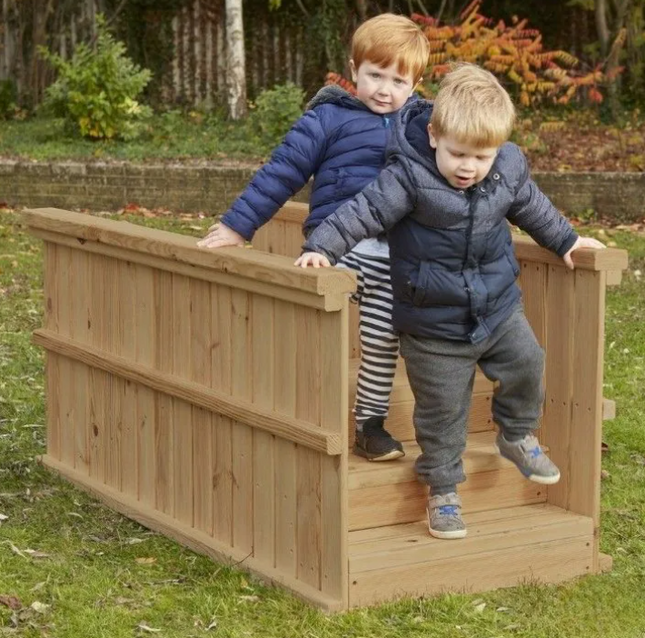 Wooden Step & Slope - Outdoor Learning | Playground | Physical Education | Forest School