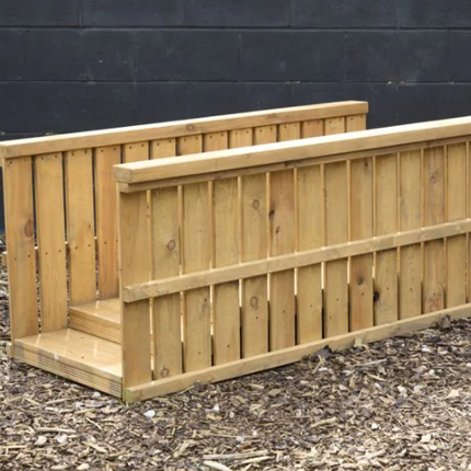 Wooden Step & Slope - Outdoor Learning | Playground | Physical Education | Forest School