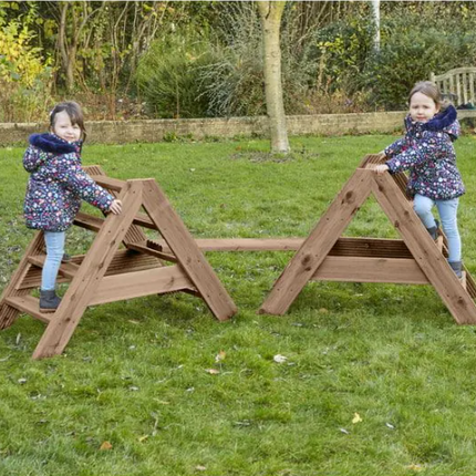 Simply Sturdy Wooden Steps Set - Pack of 4 or 8 | Outdoor Learning | Playground | Forest School | Physical Education