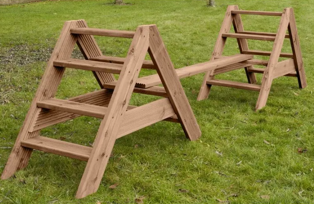 Simply Sturdy Wooden Steps Set - Pack of 4 or 8 | Outdoor Learning | Playground | Forest School | Physical Education