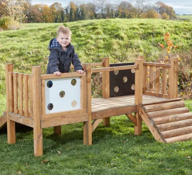 Toddle Along Wooden Activity Frame - Outdoor Learning | Playground | Forest School | Physical Education