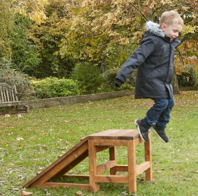 Jumping Off Slope - Outdoor Learning | Playground | Forest School | Physical Education