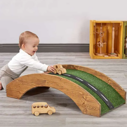 Grass Wooden Arch Bridge - Outdoor Learning | Playground | Physical Education | Imaginative Play