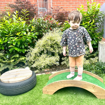 Grass Wooden Arch Bridge - Outdoor Learning | Playground | Physical Education | Imaginative Play