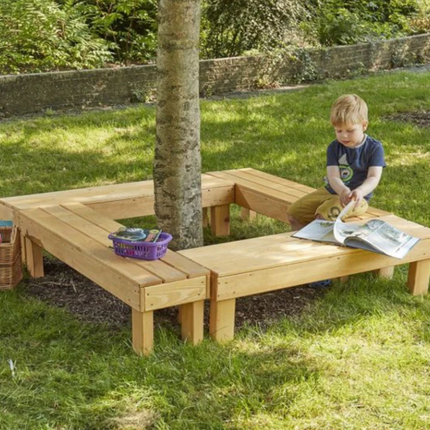 Seat Around Set - Pack of 4 | Outdoor Learning | Playground | Forest School | Garden Seating | Table