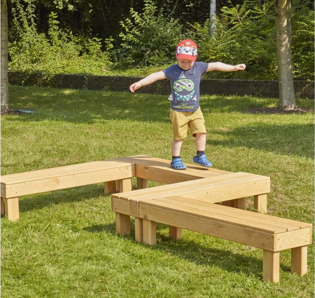 Seat Around Set - Pack of 4 | Outdoor Learning | Playground | Forest School | Garden Seating | Table