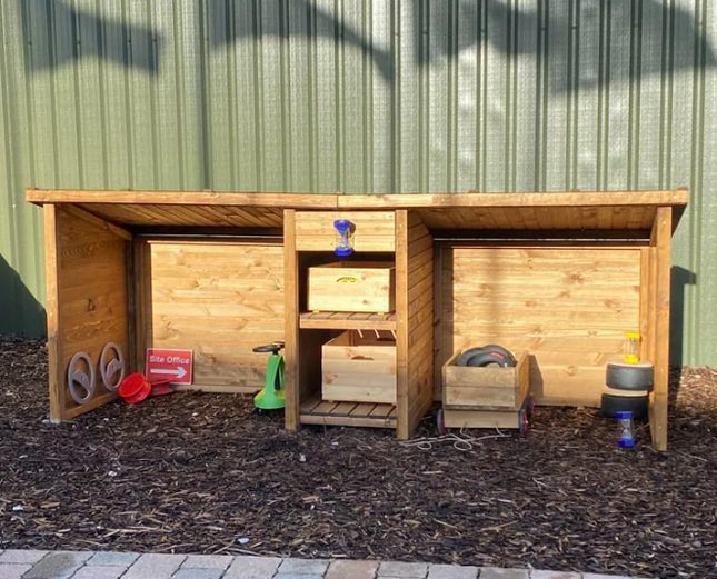 Easy In Bike Shed & Storage - 106 x 98 x 322cm | Outdoor | Forest School | Garden | Shed | Hut | Storage