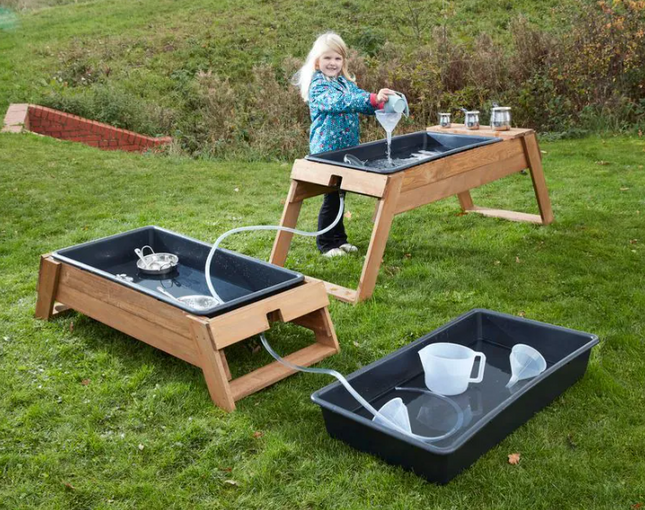 Chic Cascading Water Stands & Trays - Water Play | Garden | Storage | Playground | Forest School | Sensory Play