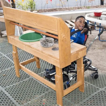 Wheelchair Accessible Mudpie Kitchen - Outdoor Learning | Forest School | Outdoor Classrooms | Exploratory Play | Imaginative Play