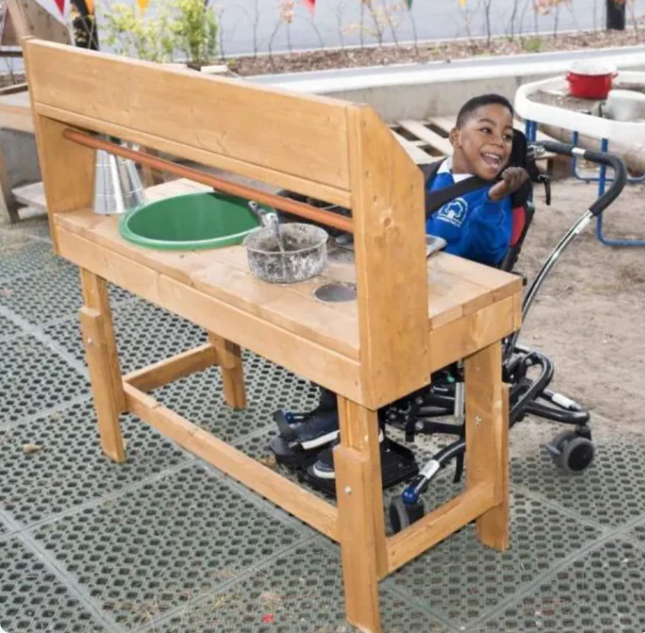 Wheelchair Accessible Mudpie Kitchen - Outdoor Learning | Forest School | Outdoor Classrooms | Exploratory Play | Imaginative Play