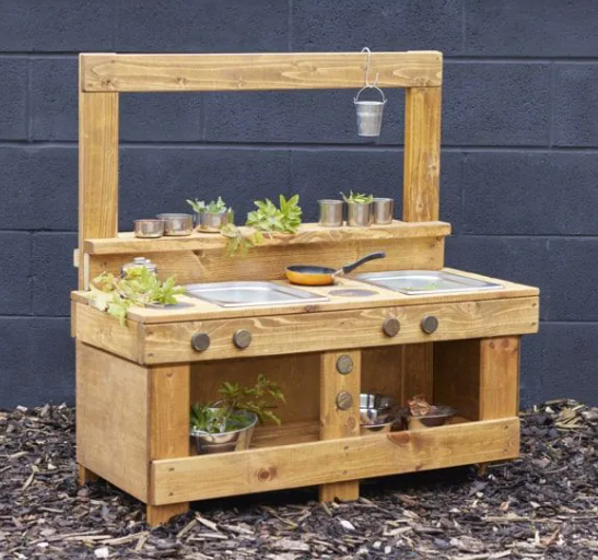 Mud Pie Kitchen Cafe - Outdoor Learning | Forest School | Outdoor Classrooms | Exploratory Play | Imaginative Play | Messy Play