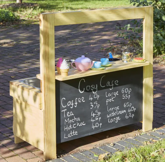 Mud Pie Kitchen Cafe - Outdoor Learning | Forest School | Outdoor Classrooms | Exploratory Play | Imaginative Play | Messy Play