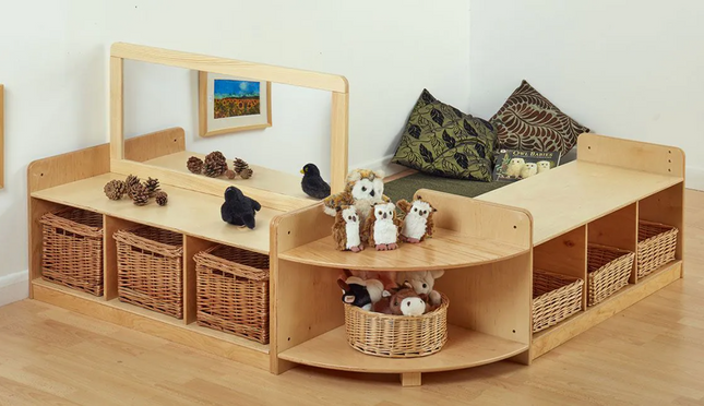 Rookie Storage Set - Classroom Furniture | Storage | Bench | Imaginative Play | Den | Hide