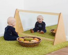 Wooden Sit At Mirror Divider -  H52cm x L104cm x D38.5cm | Classroom Furniture | Sensory