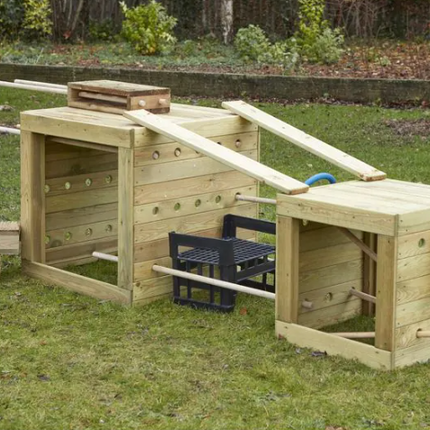Giant Imagineering Cubes - Pack of 2 | Outdoor Learning | Imaginative Play | Forest School | Playground | Social Play | Physical Play