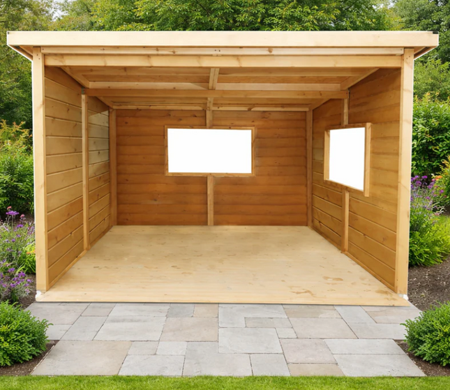 Outdoor Wooden Open Concoction Cabin - Outdoor Learning | Imaginative Play | Forest School | Playground | Social Play | Role Play