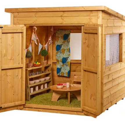 Larger Wooden Takoma Comfort Station Shed - Outdoor Learning | Imaginative Play | Forest School | Playground | Social Play | Role Play