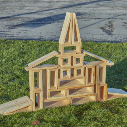 Mini Outdoor Hollow Blocks Columbia Pack - Outdoor Learning | Imaginative Play | Forest School | Playground | Physical Education | Exploratory Play