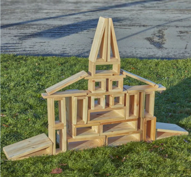 Mini Outdoor Hollow Blocks Columbia Pack - Outdoor Learning | Imaginative Play | Forest School | Playground | Physical Education | Exploratory Play